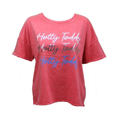 HOTTY TODDY KISMET CRINKLE TEE POPPY