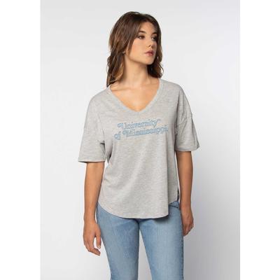 UNIVERSITY OF MISSISSIPPI V-HAPPY JERSEY TEE HEATHER_GREY