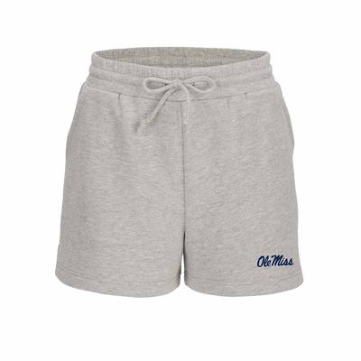 SCRIPT OLE MISS FLEECE SHORT OXFORD_HEATHER