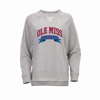 OLE MISS OVER REBELS BANNER HARLOW TERRY PULLOVER