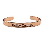 HOTTY TODDY ROSE GOLD SPIRIT SLOGAN CUFF BRACELET