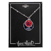 OLE MISS REBELS STACKED DISK NECKLACE