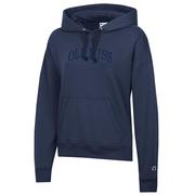 BLOCK OLE MISS PUFF EMB FLEECE HOOD