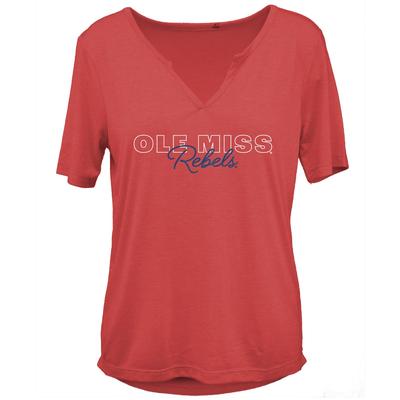 OLE MISS REBELS DREAM GIRL VNECK TEE