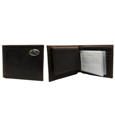 OLE MISS CRAZYHORSE TAN VINTAGE BIFOLD WALLET