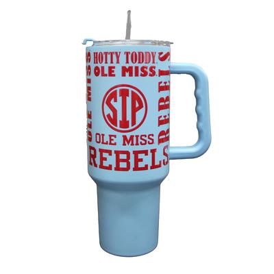 40 OZ OLE MISS REBELS HOTTY TODDY SIP REPLAY TUMBLER POWDER_BLUE