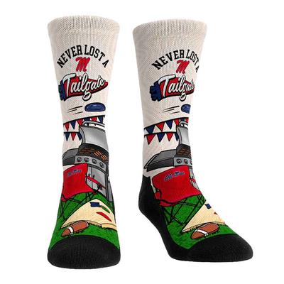 OLE MISS NEVER LOST A TAILGATE SOCKS