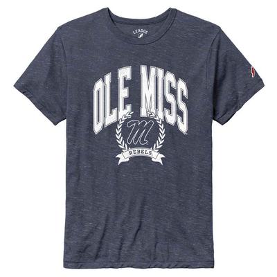 ARCHED OLE MISS OVER SCRIPT M VICTORY FALLS TEE