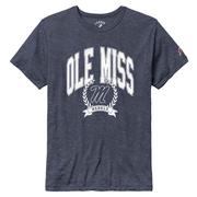 ARCHED OLE MISS OVER SCRIPT M VICTORY FALLS TEE