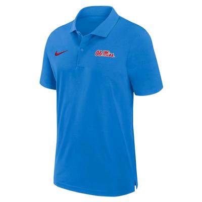 OLE MISS DRIFIT WOVEN SIDELINE POLO ITALY_BLUE