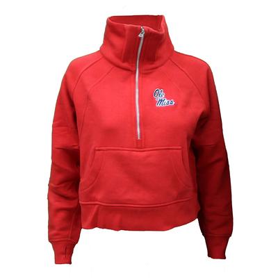 YOUTH OLE MISS DAWN HALF ZIP PULLOVER