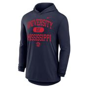 LS UNIVERSITY OF MISSISSIPPI DRIFIT COTTON HOODIE TEE