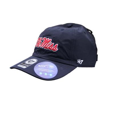 SCRIPT OLE MISS BRRR CLEAN UP CAP NAVY