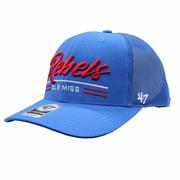 SCRIPT REBELS OLE MISS GARNER TRUCKER CAP