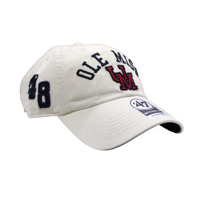 OLE MISS UM 48 CLUBHOUSE FABER CLEAN UP CAP SANDSTORM