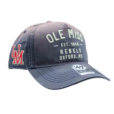 OLE MISS EST 1848 REBELS OXFORD DUSTED LARAMINE HITCH