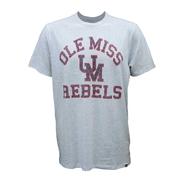 SS DISTRESSED ARCH OLE MISS UM REBELS ALL DAY FRANKLIN TEE