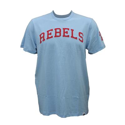 SS SEWN ON REBELS FRANKLIN FIELDHOUSE TEE GULF_BLUE