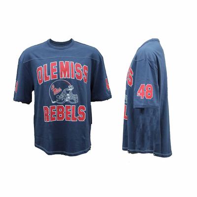 SS DISTRESSED ARCH BLOCK OLE MISS DOUBLE HEADER RUSH BRIGHTN TEE ATLAS_BLUE