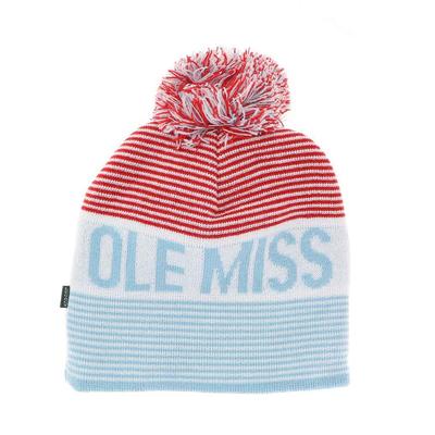 OLE MISS STACKED STRIPE BEANIE