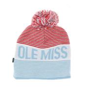 OLE MISS STACKED STRIPE BEANIE