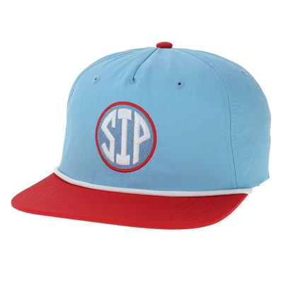 CIRCLE SIP EMB CHILL OUT SNAPBACK CAP