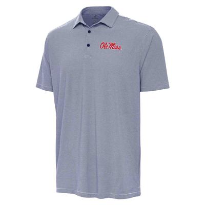 SS SCRIPT OLE MISS TWINE POLO NAVY_WHITE