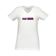 SS OLE MISS VNECK TEE