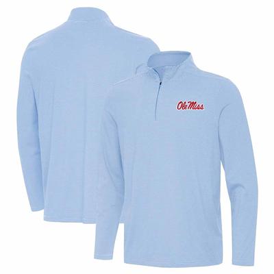 SCRIPT OLE MISS TWINE LS 1/4 ZIP