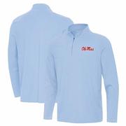 SCRIPT OLE MISS TWINE LS 1/4 ZIP