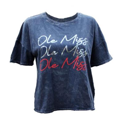 SS OLE MISS KISMET CRINKLE TEE