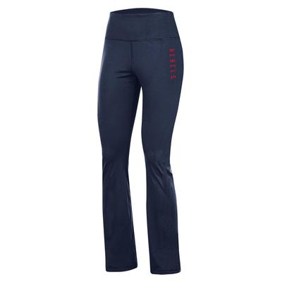 WOMENS REBELS FLARE TRACK PANT NAVY