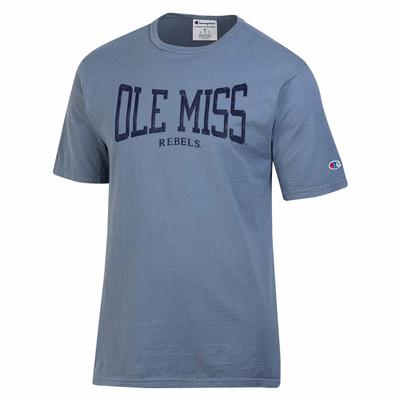 SS OLE M ISS REBELS GARMENT DYED TEE PALE_BLUE