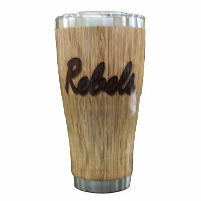 30OZ REBELS BAEBALL BAT WOOD GRAIN TUMBLER WOOD_GRAIN