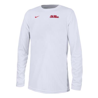 LS BOYS OLE MISS LEGENT SIDLINE TEE