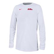 LS BOYS OLE MISS LEGENT SIDLINE TEE