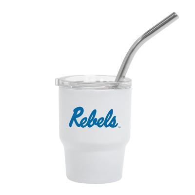 3 OZ REBELS MINI MATE TUMBLER WHITE