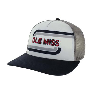 OLE MISS WHICH WAY 5 PANEL TRUCKER CAP