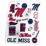 50 INCH X 60 INCH OLE MISS RASCHEL NATIVE THROW