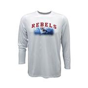 LS TODDLER OLE MISS REBELS FLAG PERFORMANCE TEE