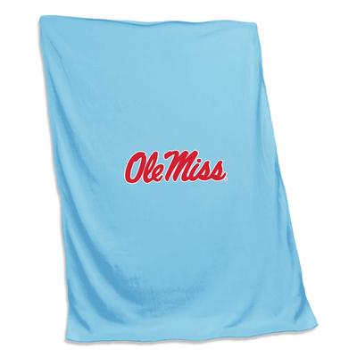 54X84 OLE MISS POWDER SWEATSHIRT BLANKET