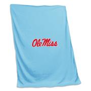 54X84 OLE MISS POWDER SWEATSHIRT BLANKET