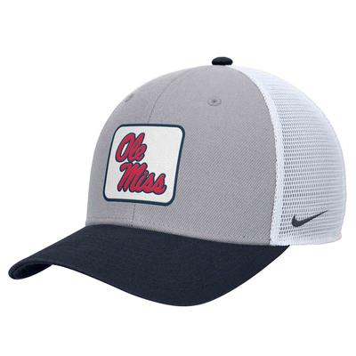 STACKED OLE MISS RISE DF WOOL TRUCKER CAP