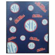 OLE MISS CIRCLE SIP 50X60 PLUSH SHERPA THROW