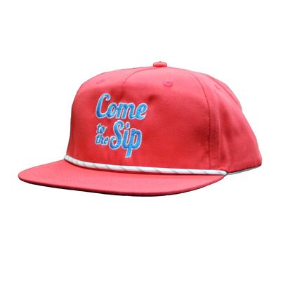 COME TO THE SIP LOST HAT GOAT ROPE SNAP BACK RED