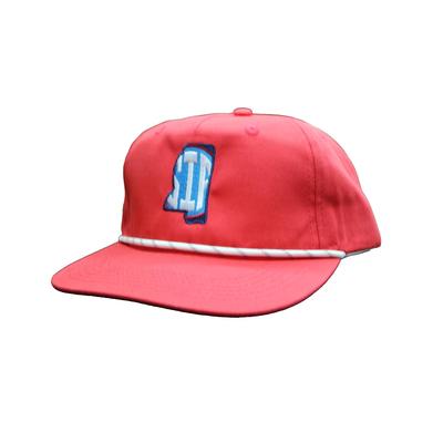 SIP STATE LOST HAT GOAT ROPE SNAP BACK CAP RED