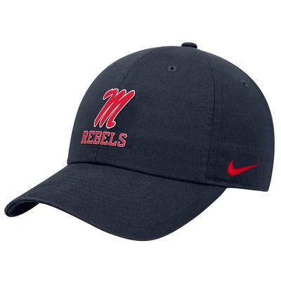 SCRIPT M REBELS CLUB UNSTRUCTURED CAP