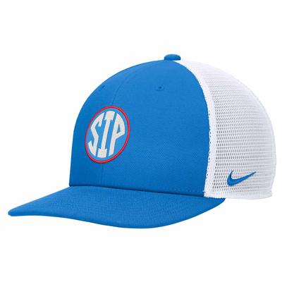 CIRCLE SIP PRO FLAT BILL MESCH SNAPBACK CAP ITALY_BLUE