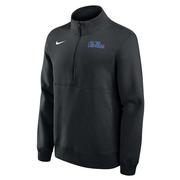 SCRIPT OLEMISS HALF ZIP CLUB FLEECE PULLOVER