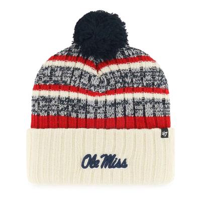 SCRIPT OLE MISS TAVERN CUFF KNIT WITH POM